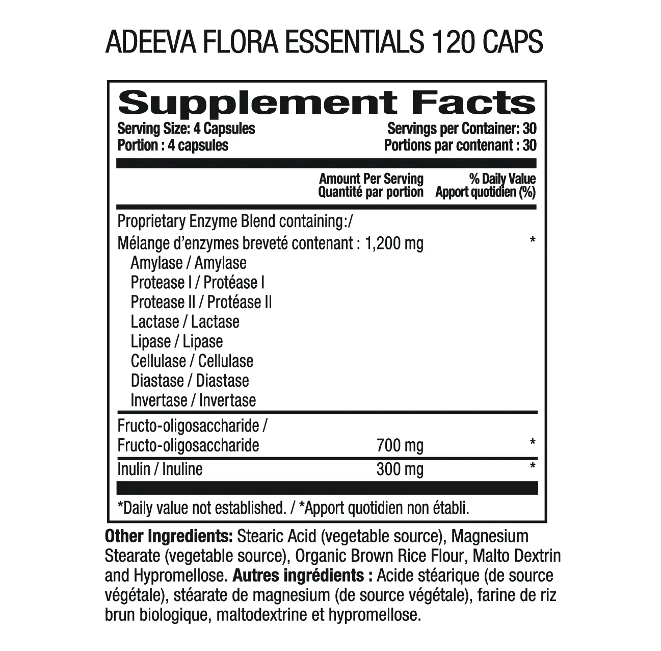Flora Essientials | Adeeva Nutritionals Flora Essientials