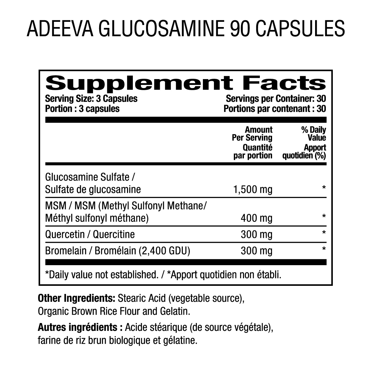 Glucosamine | Adeeva Nutritionals Glucosamine