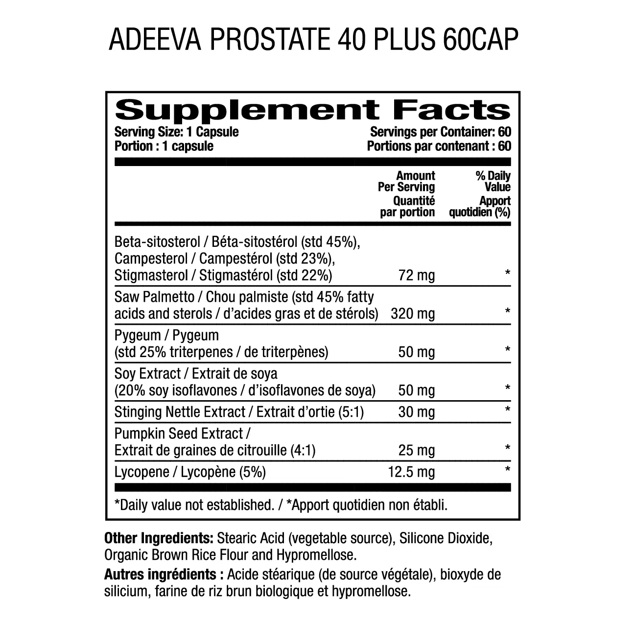 Prostate 40 Plus | Adeeva Nutritionals Prostate 40 Plus
