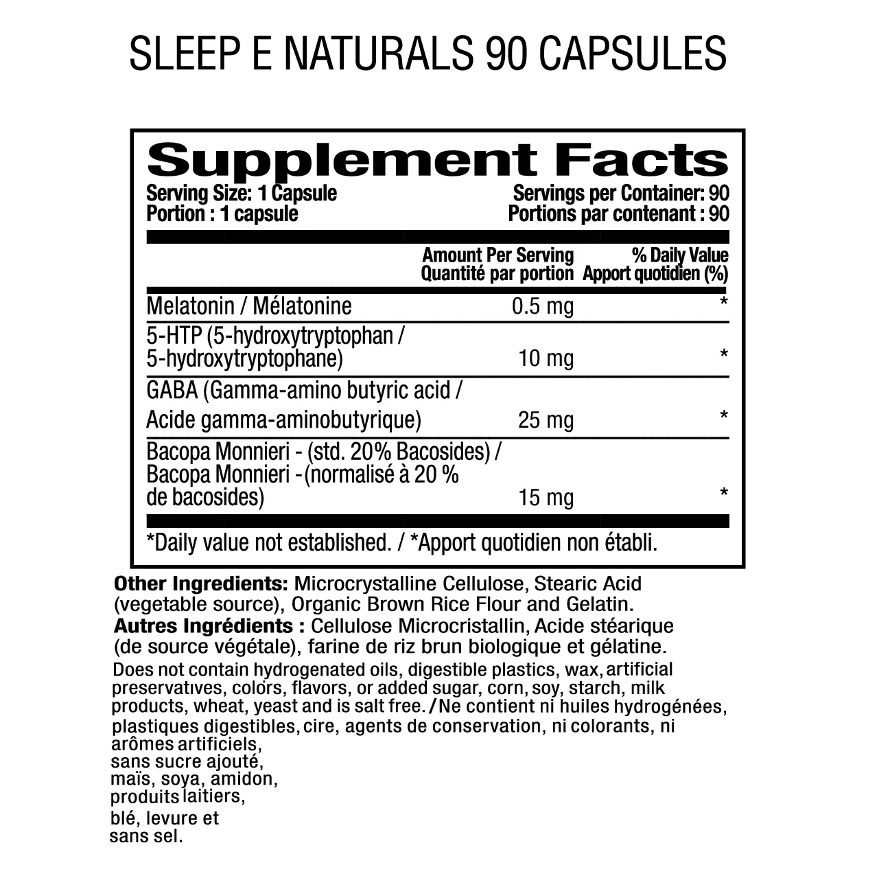 Sleep E Natural | Adeeva Nutritionals Sleep E Natural